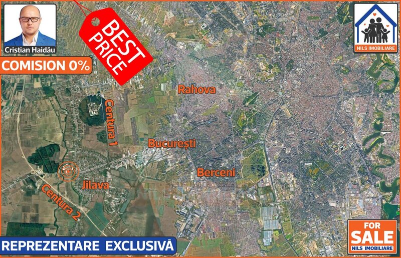 Jilava, Sos. Giurgiului, E85, teren 4967 mp, intravilan, utilitati.